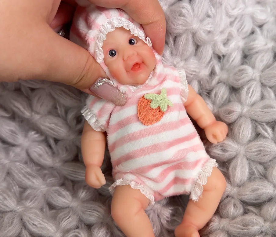 

NPK-мягкая гибкая кукла, удобная кукла с эластичной ладонью, мини-полностью твердого платинового силикона, супер, 15 см