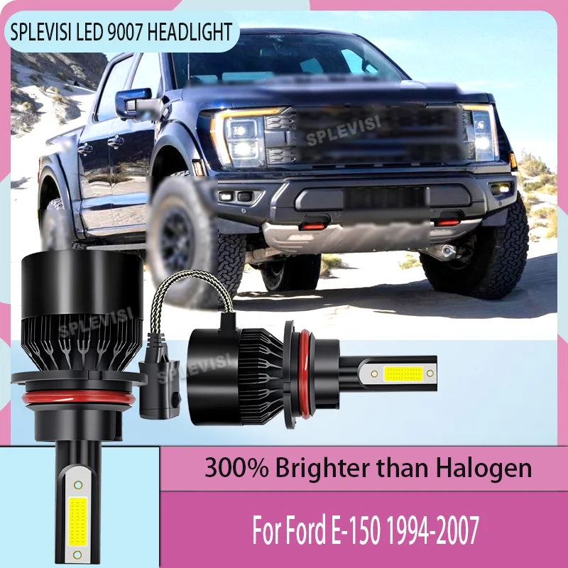 

Silent Fan Cooling 9007 LED Headlight Car Lamp Bulb Replacement For Ford E-150 1994 1995 1996 1997 1998 1999 2000 2001 2002-2007