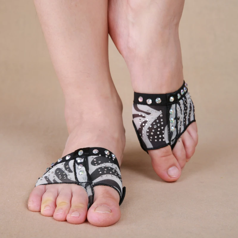 Zebra Pattern Ballet Dance Shoes Accessories Professional Ballet Flats Women Belly Dancing Foot thong Dance Socks Shoe Toe Pads