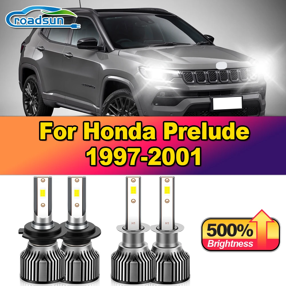 

40000LM Turbo Auto Lamps 240W LED Headlight Bulbs 12V 6000K White Front Lights For Honda Prelude 1997 1998 1999 2000 2001