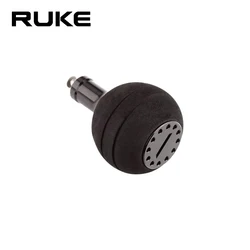 Ruke Fishing Handle EVA Knob For Spinning Wheel 4000-10000 Type Knob Dia 39mm With 2 pcs Bearings Size 5*9*3mm Weight 22.6g