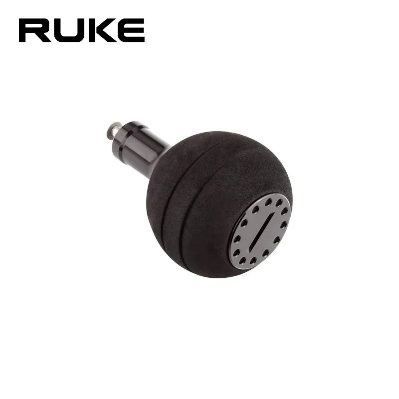 Ruke  Fishing Handle EVA Knob For Spinning Wheel 4000-10000 Type Knob Dia 39mm With 2 pcs Bearings Size 5*9*3mm Weight 22.6g