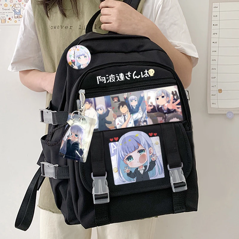 

Anime Aharen-san wa Hakarenai Aharen Reina Raido Leisure Double Root Student High Capacity Zipper Cartoon Bag Backpack