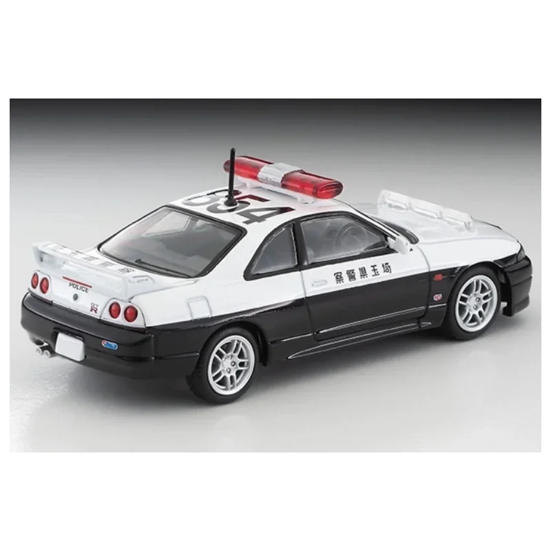 TAKARA TOMY TLV 1:64 N322a GTR R33 Saitama Polizeiauto, statisches Miniaturauto aus Legierung aus Druckguss, Modespielmodell, Spielzeuggeschenk für Jungen.