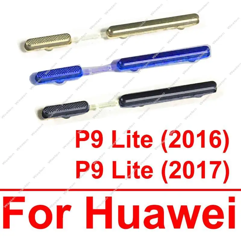 Power Volume Buttons For Huawei P9 Lite 2016 P9 Lite 2017 Side On Off Power Volume Keys Replacement