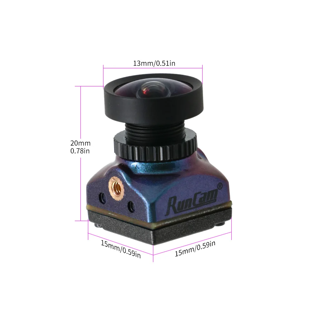 RunCam Racer Nano 4 1200TVL Super WDR CMOS-sensor Waterdichte LED-verlichting Trackmodus FPV-camera NTSC / PAL voor RC Drone-vliegtuigen