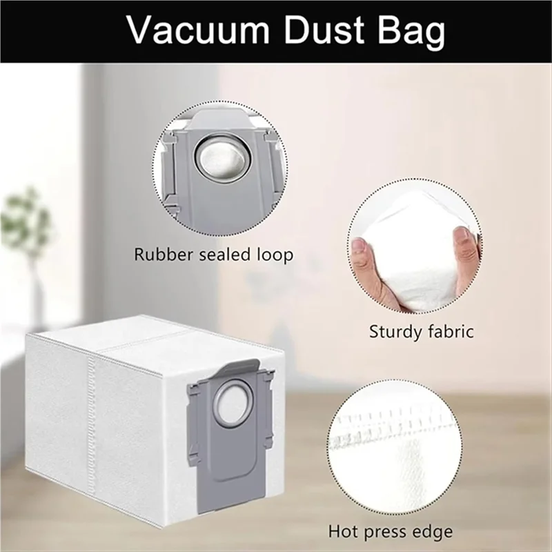

B90B-33Pcs For Roborock Saros 10/G30 / S9 Maxv Ultra Vacuum Cleaner Parts Replacement Main Side Brush Filter Mop Pad Dust Bag