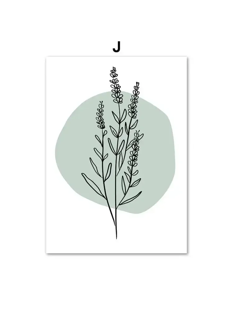 Minimalist Nordic Tropical Plants Agave Monstera Canvas Painting Wall Art Posters Prints for Living Room Decor Nature Inspired