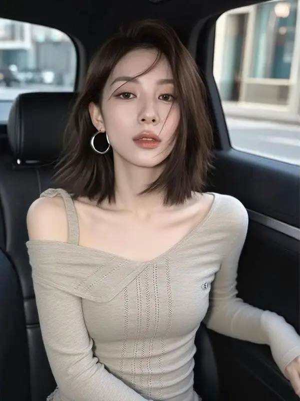 

Элегантный французский вязаный топ с открытыми плечами, уникальный дизайн, повседневная одежда для молодых женщин, изысканное исполнение