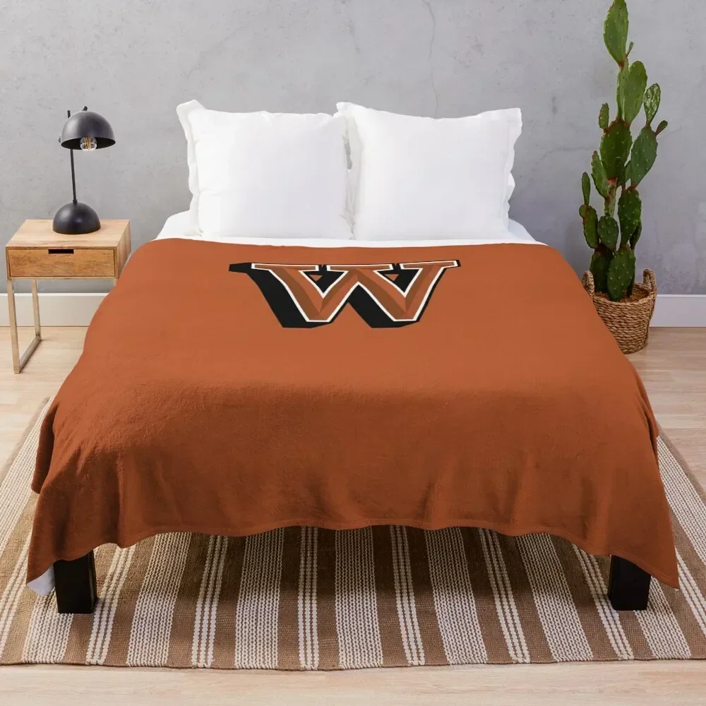 

Waynesburg University yellow jackets Throw Blanket Anti Shedding Soft Fuzzy Blanket for Home