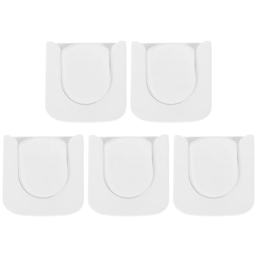 

5pcs Magnetic Remote Control Holder White Wall Mount Storage Organizer for AC Key Home Office Bathroom Kitchen Closet