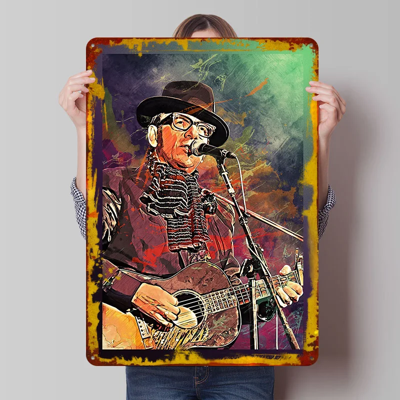 ELVIS COSTELLO Metal Poster Custom Wall Art Retro Vintage Tinplate Signs for Man Cave Home Decorations Aesthetic Decoration Room
