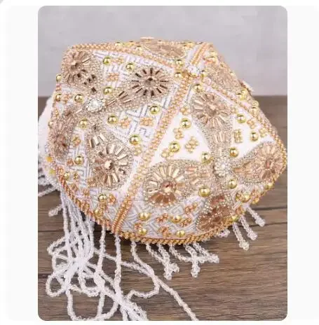 Damen Bada Muhua Kopfbedeckung Xinjiang Dance Stage Hut