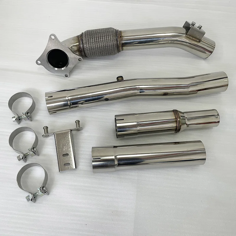 Fallrohr für VW Golf MK5 MK6 2,0 T Turbo Down Rohre Für Audi A3 2,5 zoll-3 zoll Edelstahl