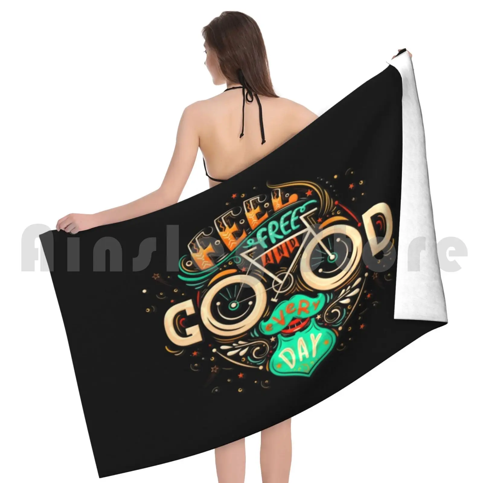 تشعر بالحركة والطيب كل يوم منشفة الشاطئ أبتاون، منشفة عالية الجودة سريعة الجفاف، أتمنى أنني أعرف كيف تشعر بالكن #5