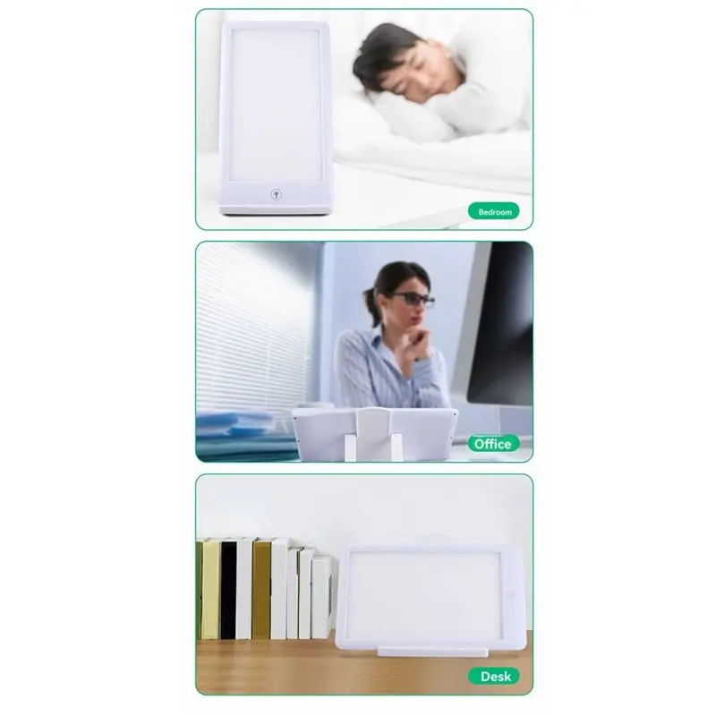 SAD Treatment Lamp 32000LUX LED Bright White Light 6500K Color Temperature Light Therapy Sunlight Lamp US PLUG-B51B