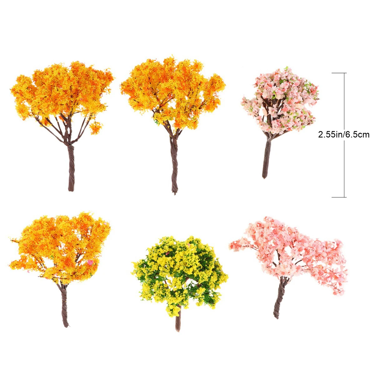 

27pcs Artificial Flower Realistic Touch Vibrant Colors Fade Resistant No Watering Home Decoration Micro Landscape