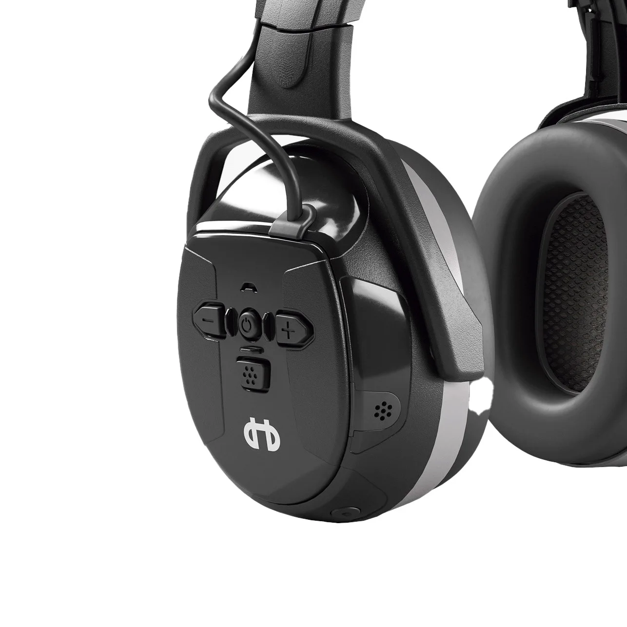 Medium Noise Environment Head Mounted Electronic Active Noise Cancelling Earmuffs