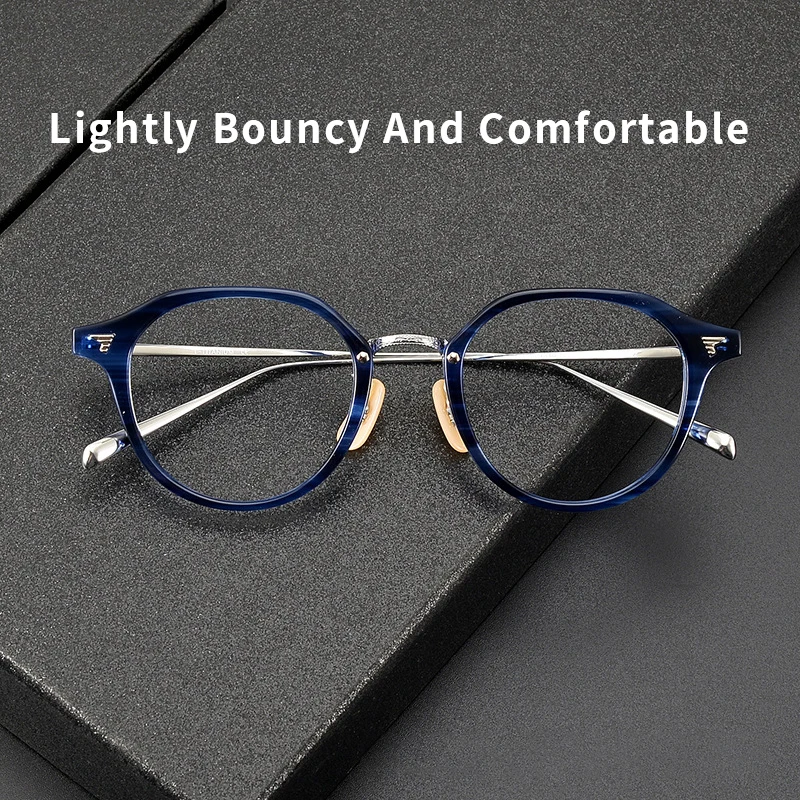 

High Quality Pure Titanium Glasses Frames For Men and Women, Vintage Ultralight Optics, Small Size Prescription Eyewear COM-573