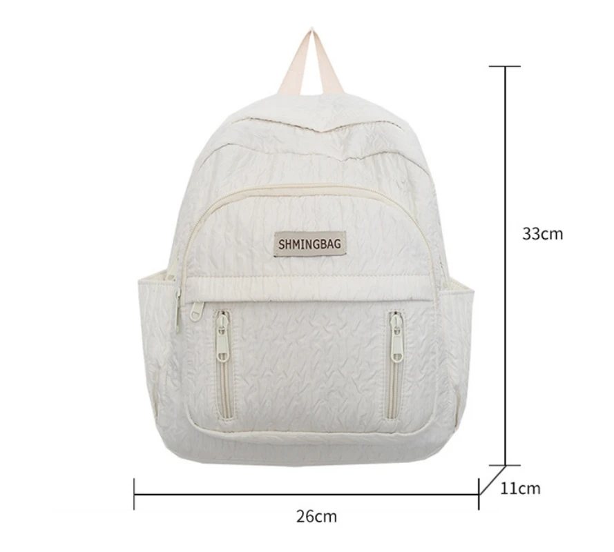 Mochila impermeável personalizada para meninas, escola secundária, mochila das meninas, estudante universitário simples, viagem