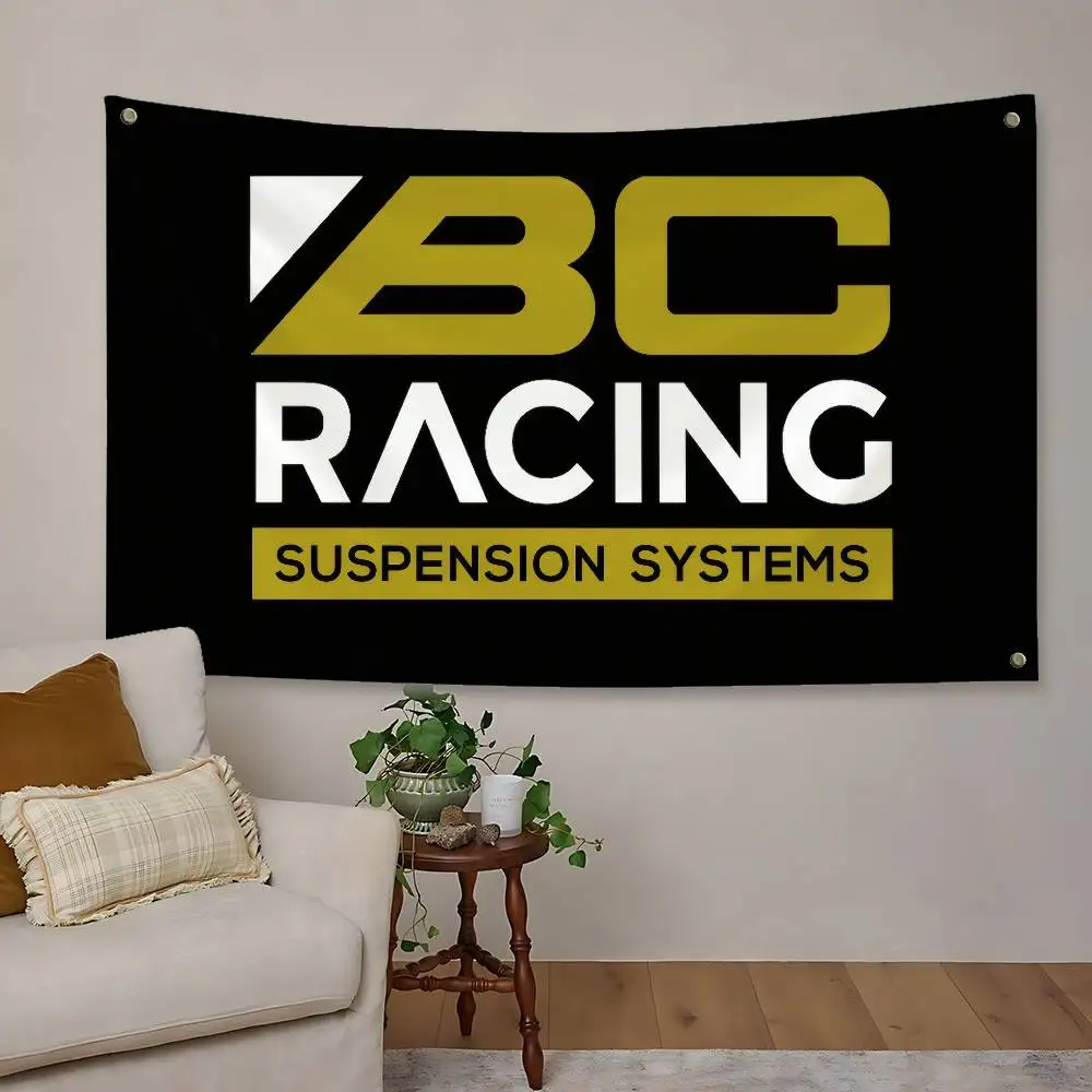 BC R-Racing Flag Polyester Printed Banner For Decor Tapestry Dorm Room Bedroom - view 5