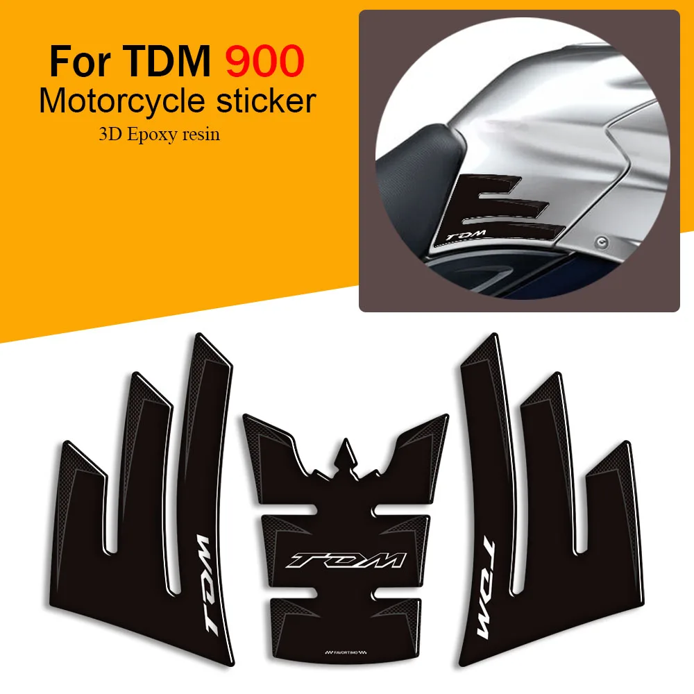 New Motorcycle For Yamaha TDM 900 TDM900 Protector Protection Gas Fuel Oil Kit Knee Scratch Side Grips Tank Pad