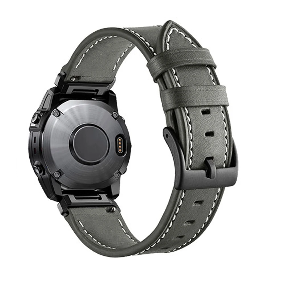الجلود حزام ساعة ذكية ل Garmin Fenix 7 7X 6 6X برو 5X 5 Plus سوار حزام الساعات Fenix3 3HR الإفراج السريع معصمه 22 26 مللي متر