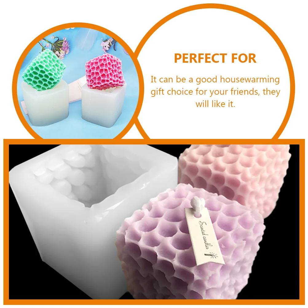 

1pcs Creative Honeycomb Silicone Baking Mold Heat Resistant Diy Chocolate Cake Candy Mold Easy Clean Kitchen Supplies Large Mini