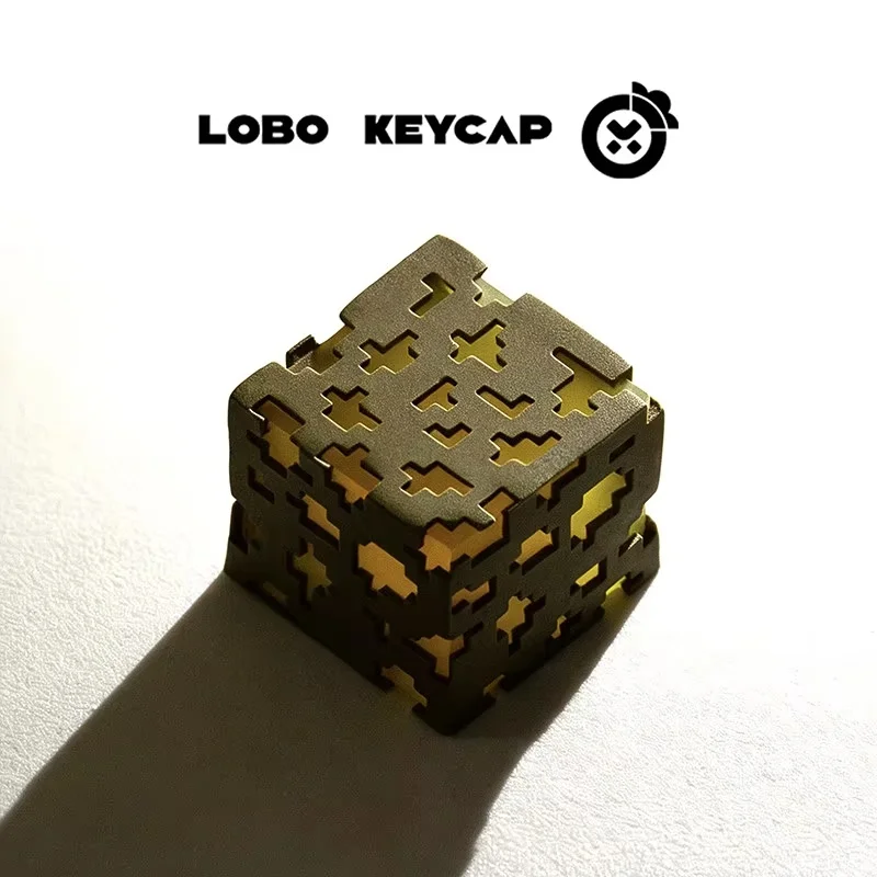 Cartoon Square My World Series Creative Keyboard Decoration Keycap Light-Transmitting Workmanship Resin Material Periphery Gifts view 5