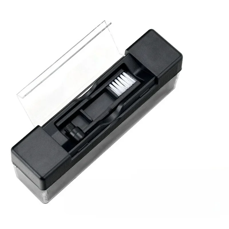 3-in-1 Vinyl Record Cleaning Brush Kit, Turntable Phonograph Needle Cleaner, Anti-Static Dust Remover for LP Record Player