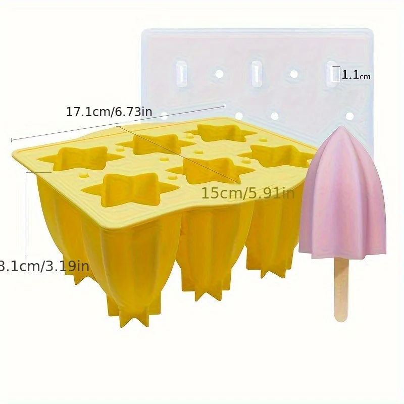 1 قطعة ، قالب المصاصة ، قالب المصاصة الإبداعية ، قالب المصاصة السيليكون ، قالب الآيس كريم ، صندوق مكعبات الثلج ، قالب المصاصة المنزلية ، آمنة