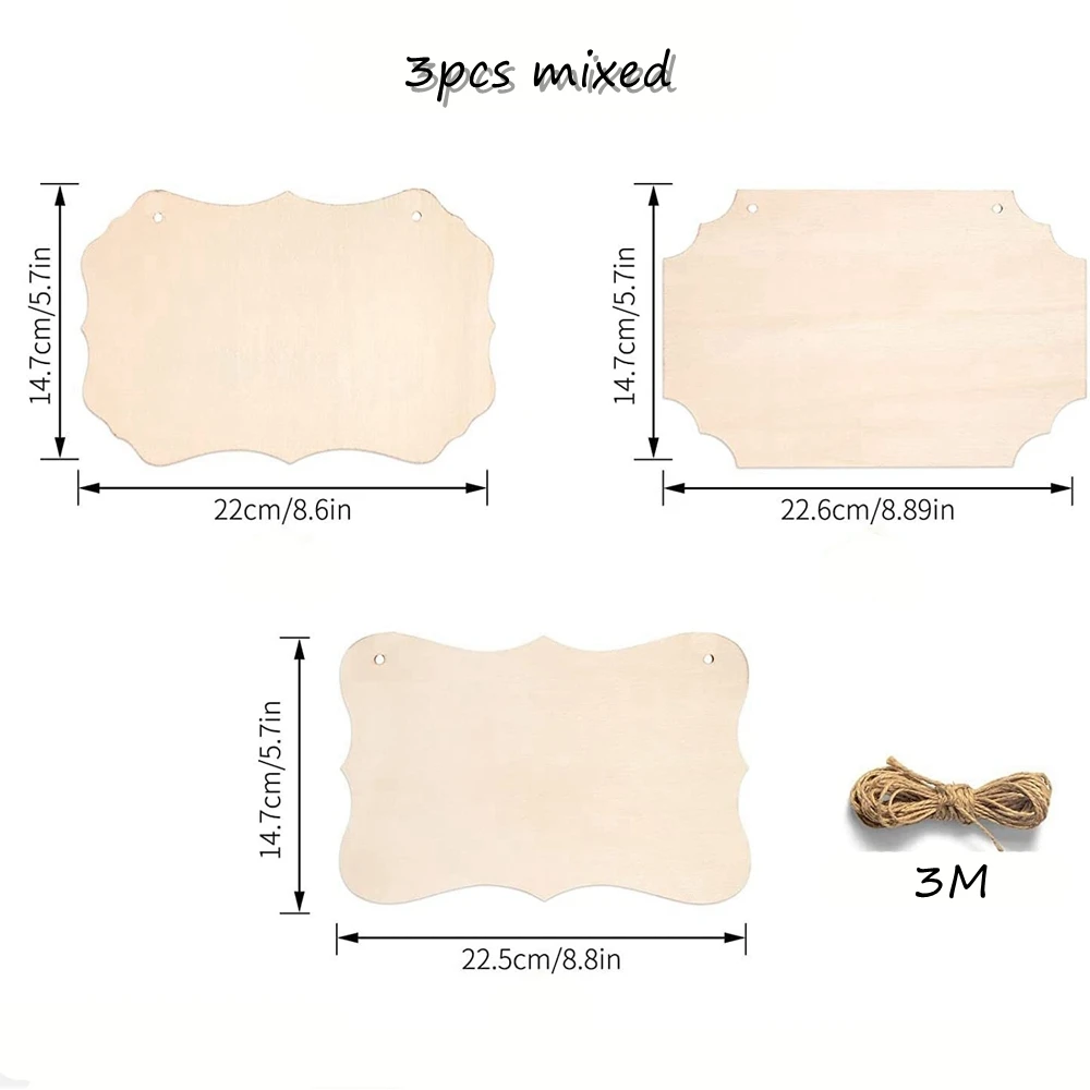 3 個木製ドア吊り飾りマルチタイプ DIY 絵画ペンダントペットホームドア吊り装飾キッズギフト用品