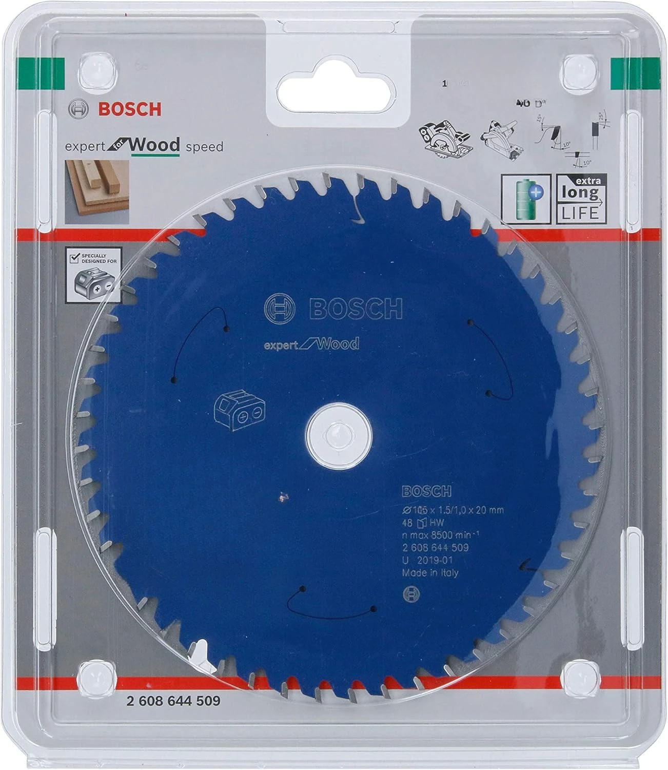 

Bosch Professional 1x Circular Saw Expert Wood (Wood,saw Blade Ø 140 X 1.8/1.3 X 20mm,42 Teeth,accessory Circular Saw Saw Blade)