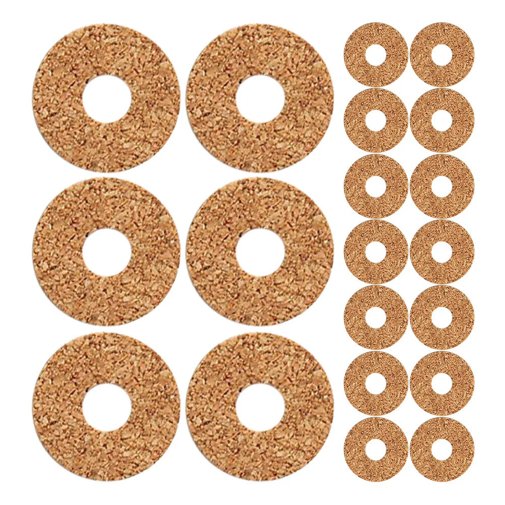 

20Pcs Guitar Pick Grips Cork Non Slip Holder Round Pads Comfortable Anti Skid Guitar Accessories for Acoustic Electric Bass