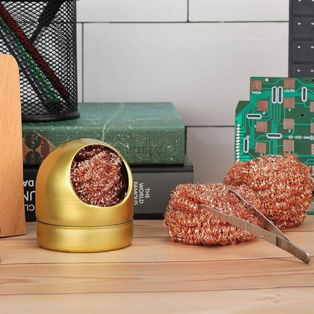 1-14Pcs Soldering Iron Tip Cleaner Balls Copper Wire Scrubbers for Soldering Iron Tips Easy Oxide Removal No Water Needed