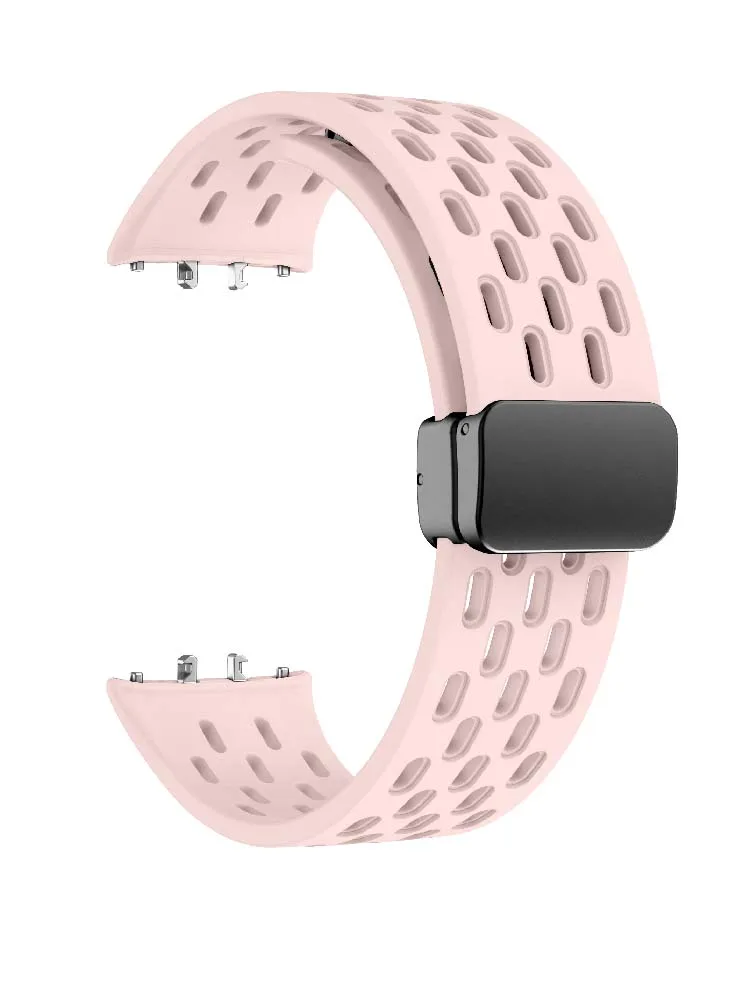 Bracelet de sport en silicone � boucle pliable perfor�e pour Samsung Fit3, adapt� � la montre intelligente Samsung Galaxy Fit 3, accessoires, bracelet