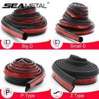 SEAMETAL Rubber Car Door Seal Strip Universal Sealing Strips Waterproof Gap Filler Soundproof Weather Strip for Door/Hood/Trunk
