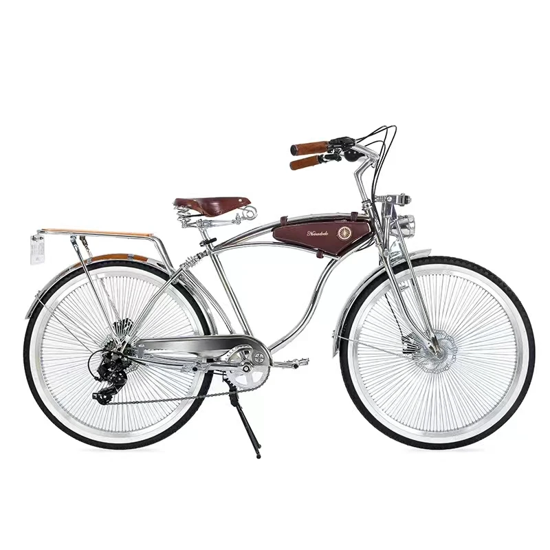 

Retro bicycle commuter off-road vehicle double disc brake transmission vehicle lightweight