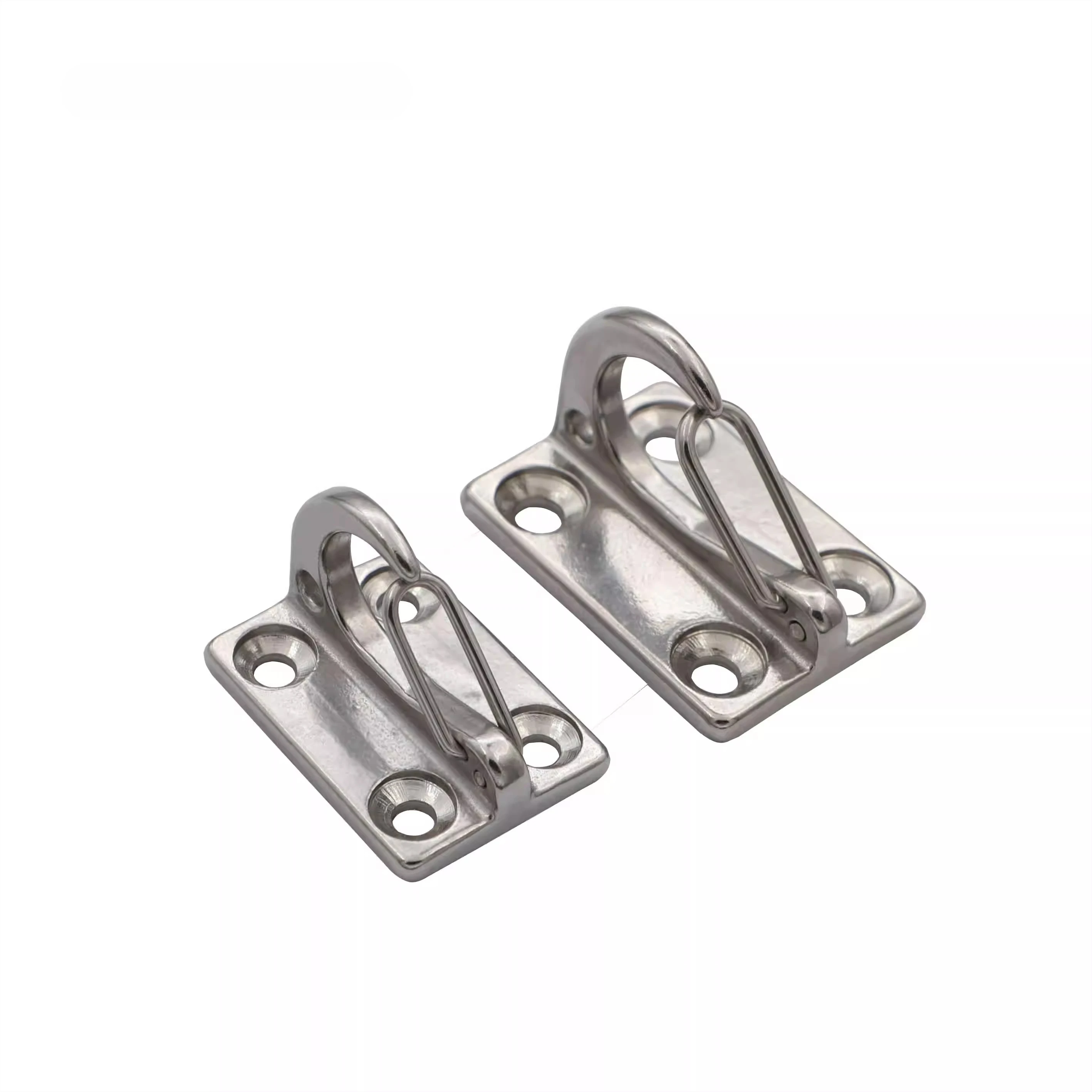 304 Square Buckle, Simple Spring Coat Hook, Retractor, Wall , Traction , Sailing, Fender Hook