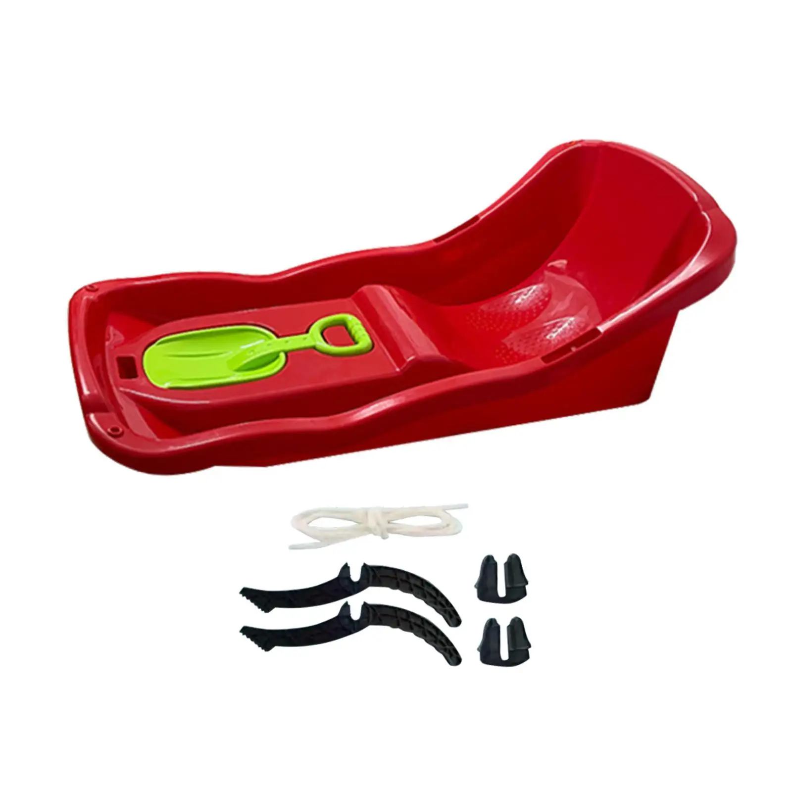 36inch Snow Sled Sledge Multifunctional with Brake Accessories Snow Toy Grass Sliding Sled for Holiday Lawn Outdoor Sports