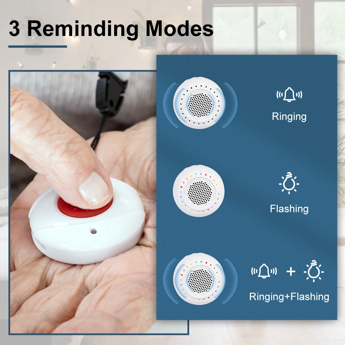 Retekess TD020 устройство для ухода за ребенком Pager беспроводные SOS часы кнопка вызова медицинская система оповещения о вызовах для пожилых людей