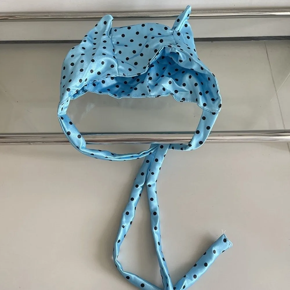 

Headwear Y2K Little Demon Hair Scarf Hip Hop Headband Hair Band with Ears Sweet Punk Polka Dot Headscarf Spicy Girls