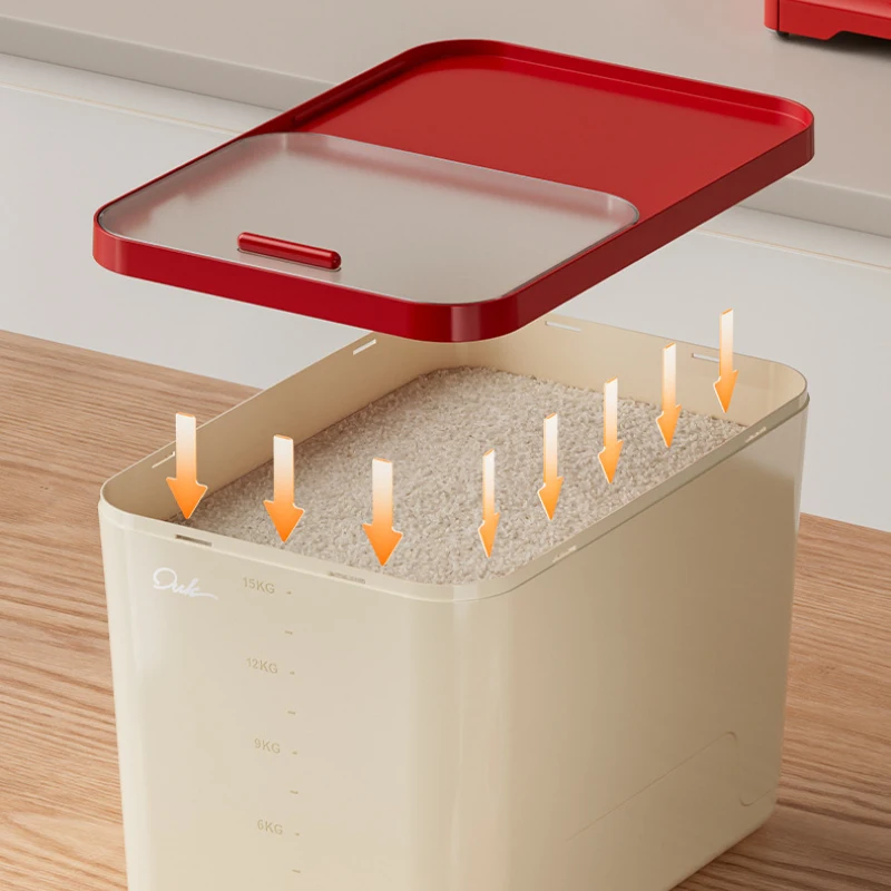 Household Kitchen Rice Bucket, Sealed, Insect Proof, Moisture-Proof, Rice Storage Container, Flour Storage Box, Rice Storage Box