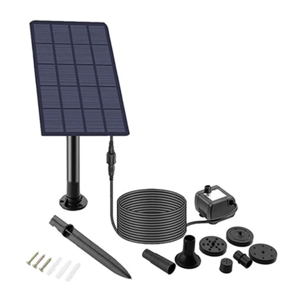 1.5W/2.5W Solar Fountain 5v Battery Free Suitable For Garden Fish Ponds Etc Home And Household Utility Tool Accessories