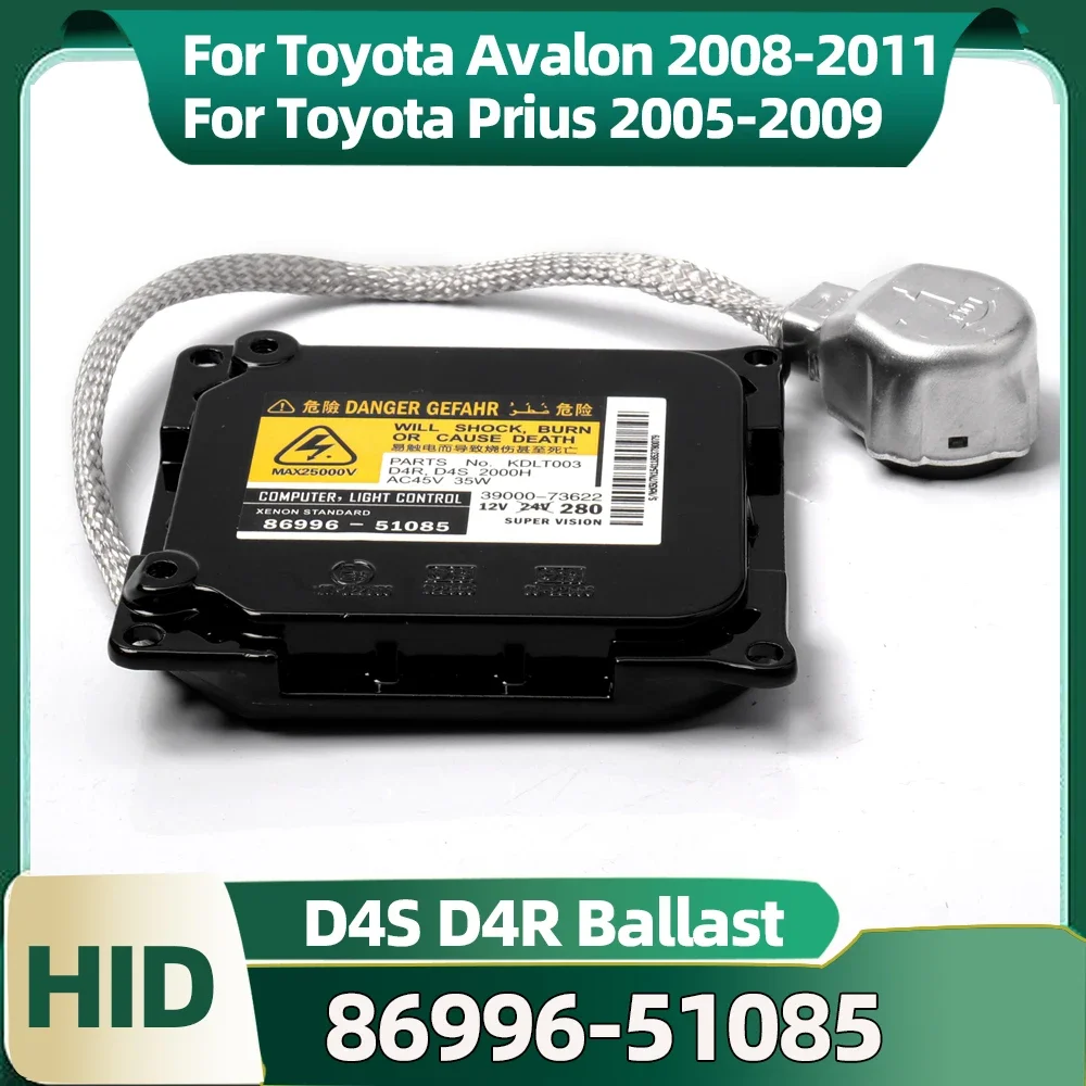 

KDLT003 Xenon Ballast 86996-51085 HID D4S D4R Headlight Module For Toyota Avalon Prius 2005 2006 2007 2008 2009 2010 2011