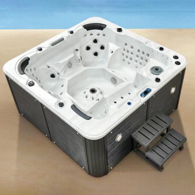 Garden Spa Relaxation  Pool Bath Tank Outdoor Freestanding Square  Jacuzzi Outdoor Bath  Bath