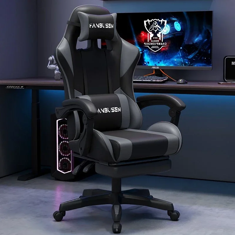 Ergonomic Gaming Chair for Computer Use Adjustable Height Reclining Office Chair for Home Dorm Live Streaming Comfort Fit view 3