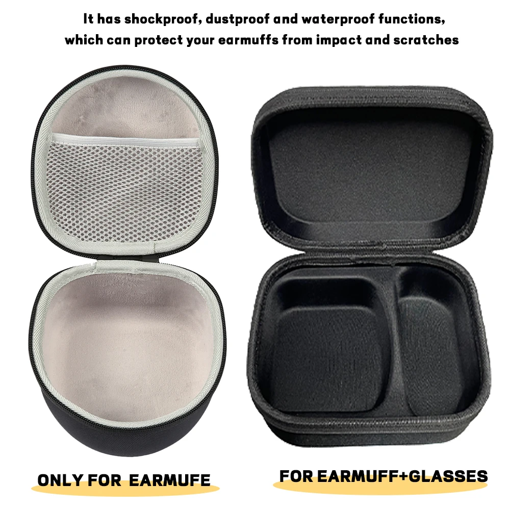 Hard Storage Travel Case for Electronic Shooting Earmuffs Compatible Universal Headphone Case Headset Carrying Protect Box