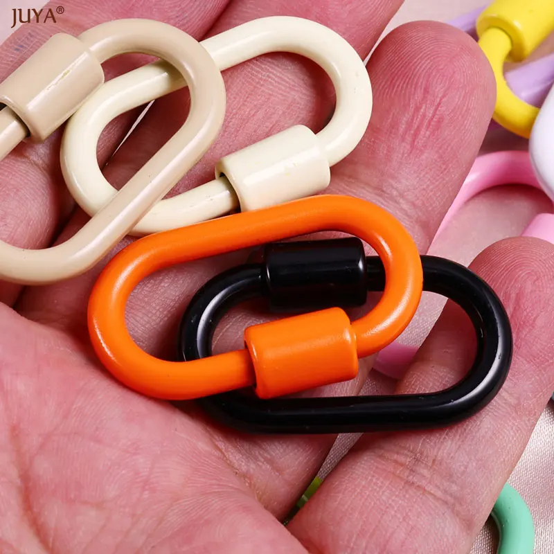 20*20cm Love Heart Alloy Clasps Colorful Spiral Clasps For DIY Necklace Findings Bracelets Jewelry Accessories