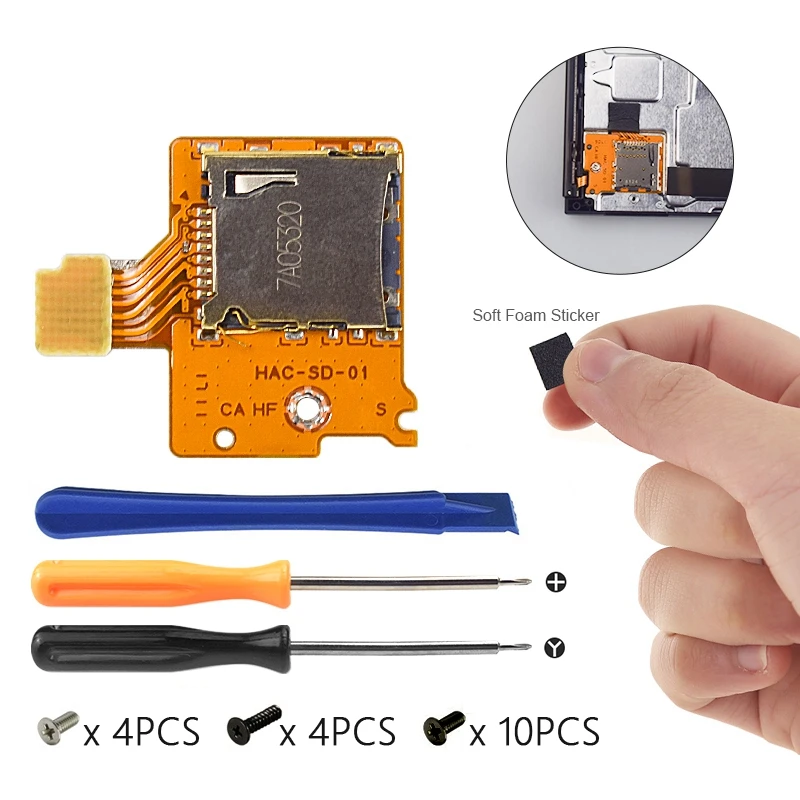 สําหรับ Micro-SD ช่องเสียบการ์ดสําหรับ NS TF SD การ์ดสล็อตซ็อกเก็ตบอร์ดสําหรับ